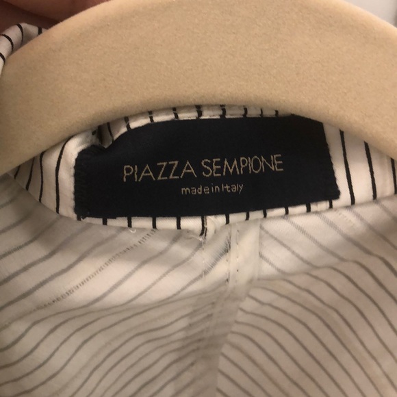 Piazza Sempione black & white pinstripe pantsuit - Picture 3 of 7